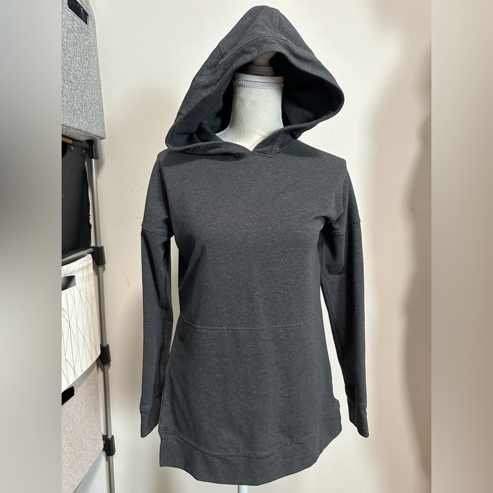 LULULEMON SIZE 2 HOODIE GREY WITH SLITS